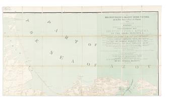 (CRIMEA.) Semyon Aleksandrovich Mukhin; and Thomas Best Jervis. ...Military Topographical Map of the Krima Peninsula...